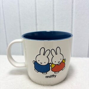 Miffy By MAGENTA Bunny Rabbit &Friend 3D Texture Large 18oz Stoneware Coffee Mug